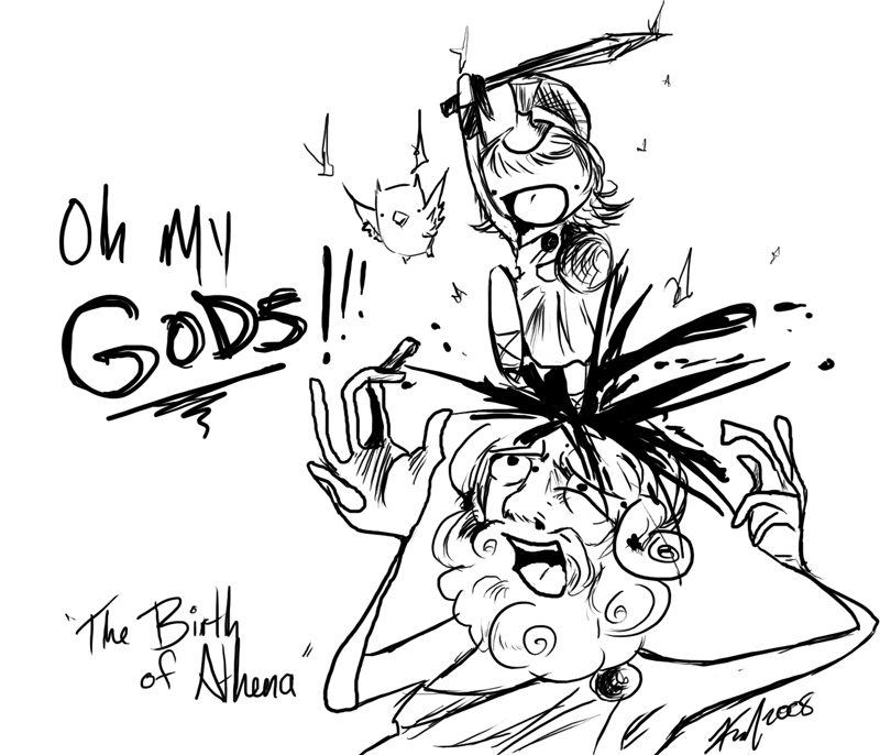 800x686 The Birth Of Athena By Bodysnatched