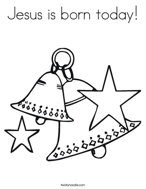 468x605 Jesus Is Born Today Coloring Page