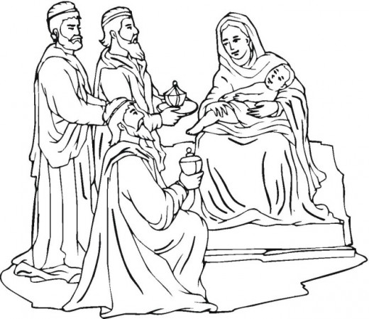 520x449 Online Christmas Nativity Printables Hubpages