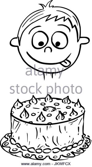 299x540 Cartoon Birthday Cake Stock Photos Amp Cartoon Birthday Cake Stock