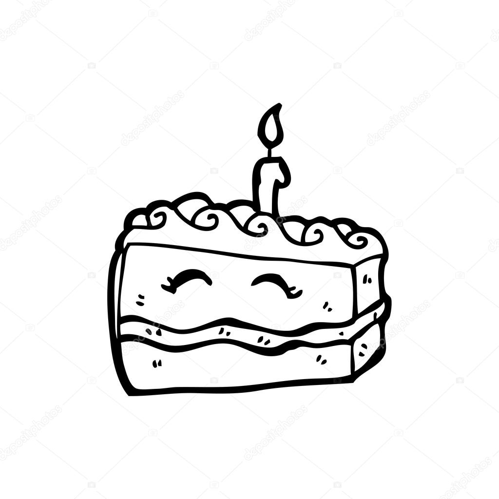 1024x1024 Happy Birthday Cake Cartoon Stock Vector Lineartestpilot