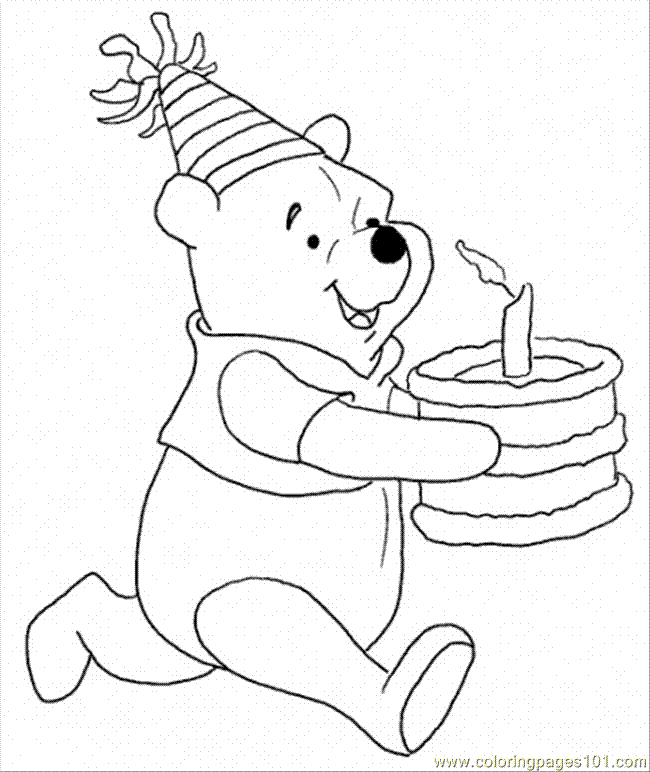 650x772 Bring A Birthday Cake Coloring Page
