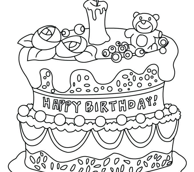 Birthday Cake Drawing Images at GetDrawings | Free download