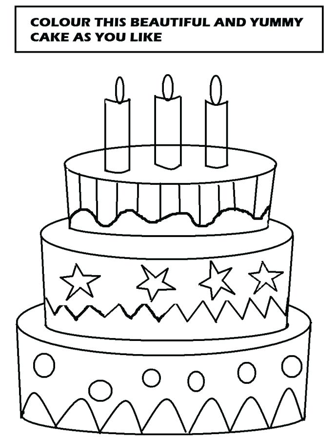 689x900 Cake Coloring Page Free Birthday Cake Coloring Pages To Print