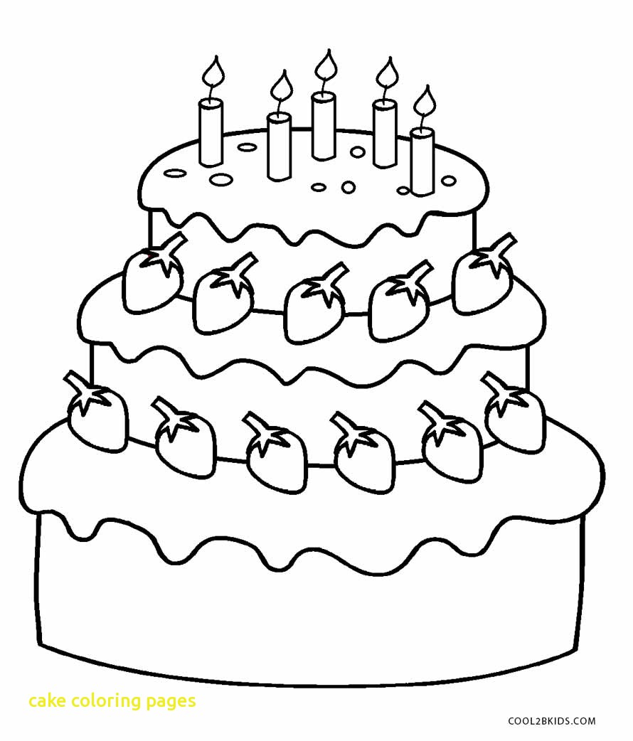 890x1042 Cake Coloring Pages With Free Printable Birthday Cake Coloring