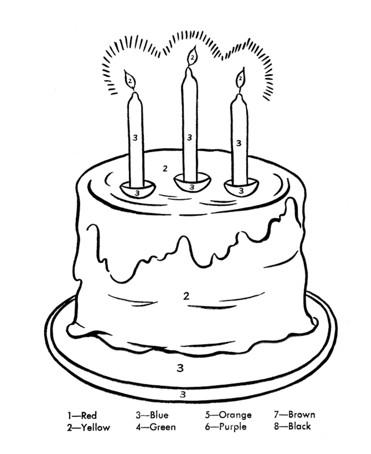 1266x1550 Free Coloring Pages Birthday Cake Best Of Birthday Cake Coloring