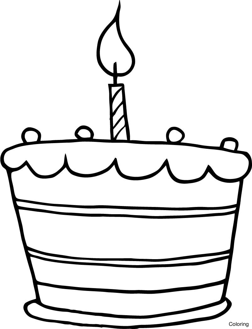 802x1046 Maxresdefault How To Draw A Cake Coloring Birthday By Hooplakidz