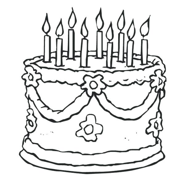 Birthday Cake Drawing Step By Step at GetDrawings | Free download