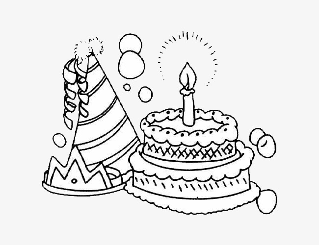 650x500 Birthday Cake, A Triangular Hat, Cake, Candle Png Image For Free