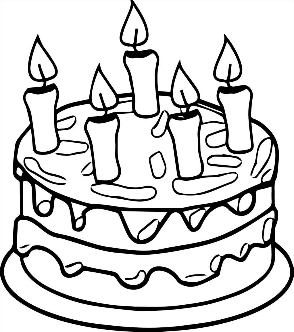 1023x1154 Good Birthday Cake Coloring Page Picture Unknown Resolutions