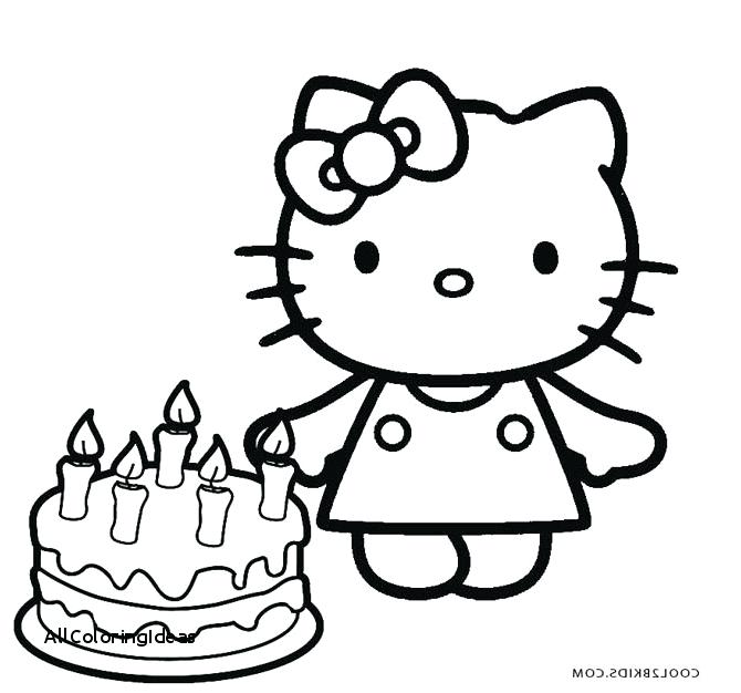670x626 Hello Kitty Birthday Coloring Page Hello Kitty Birthday Coloring