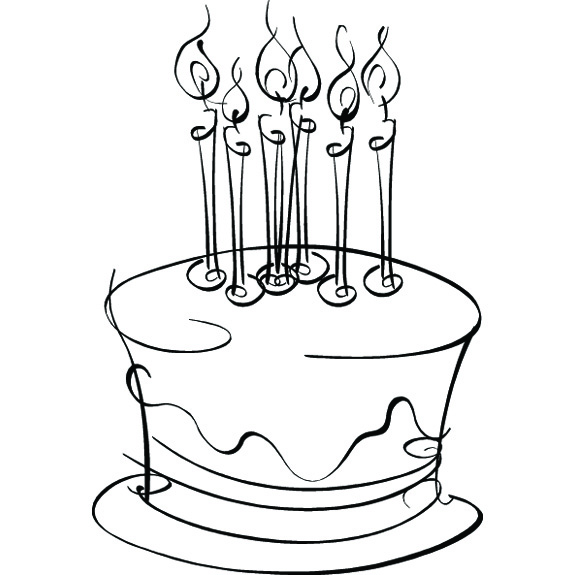 Birthday Cake Pencil Drawing at GetDrawings Free download