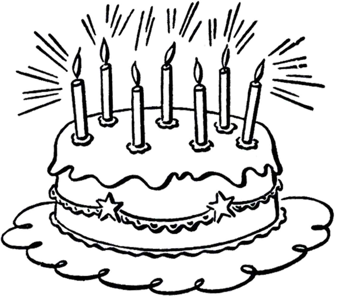 Birthday Cake Pencil Drawing at GetDrawings | Free download