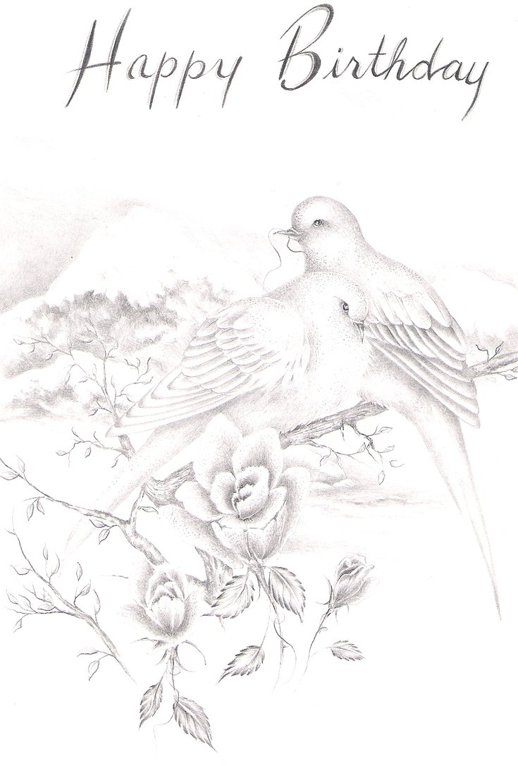 Birthday Card Drawing