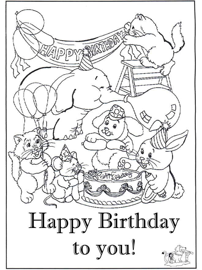 660x880 Coloring Pages Of Birthday Cards