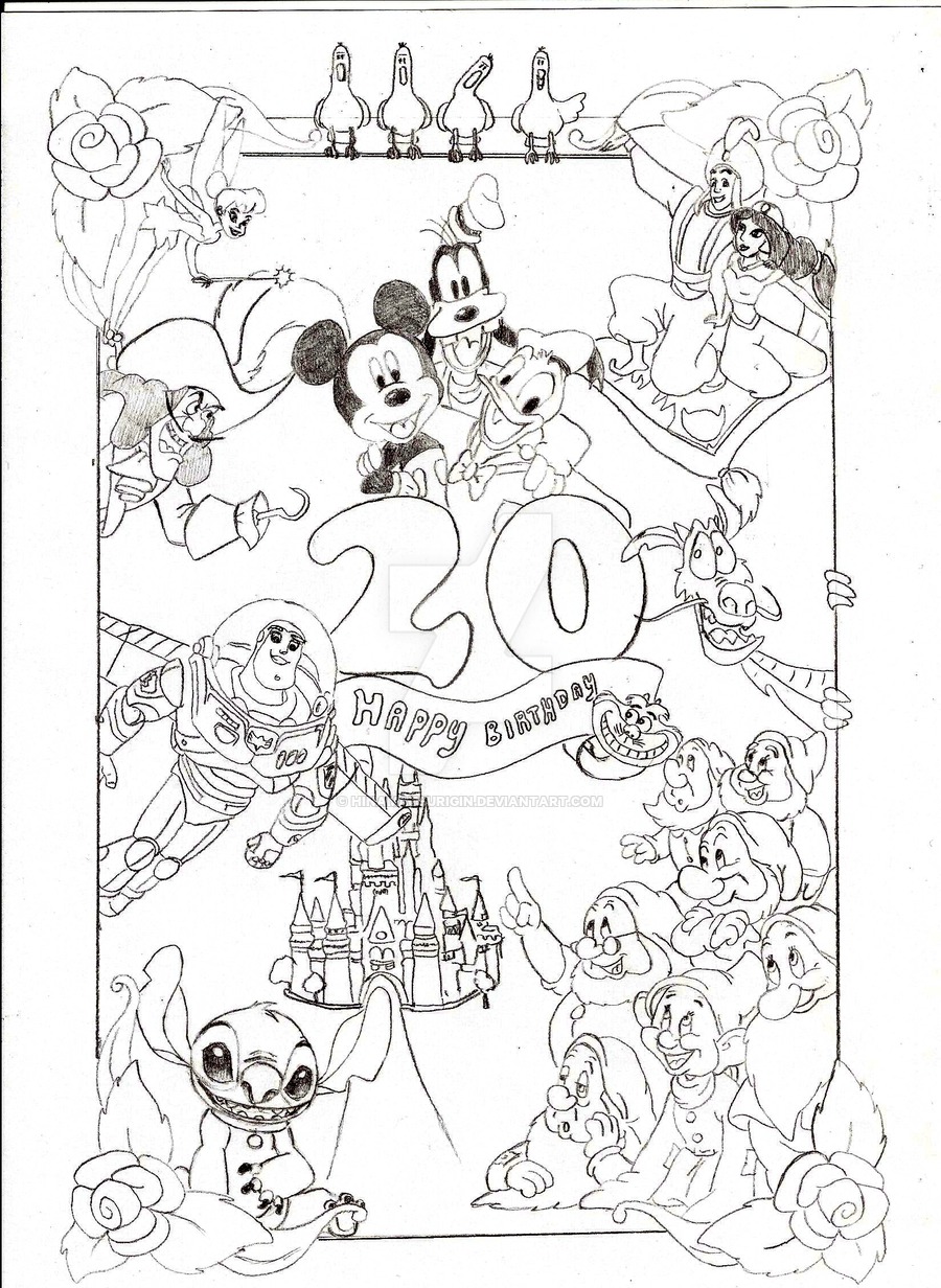 900x1232 Disney Birthday Cards