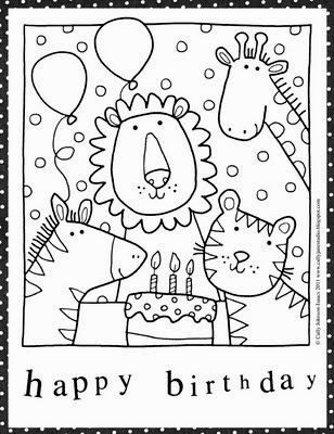 308x400 Top Printable Coloring Birthday Cards Inspiration Best Birthday