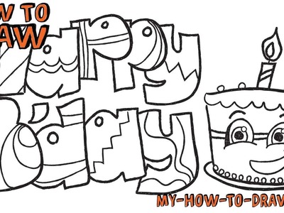 400x300 Draw, How To Draw Happy Birthday Cards