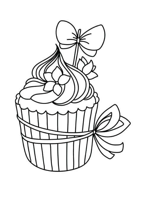 480x679 Cupcakes Coloring Cupcake Coloring Pages Birthday Cupcakes