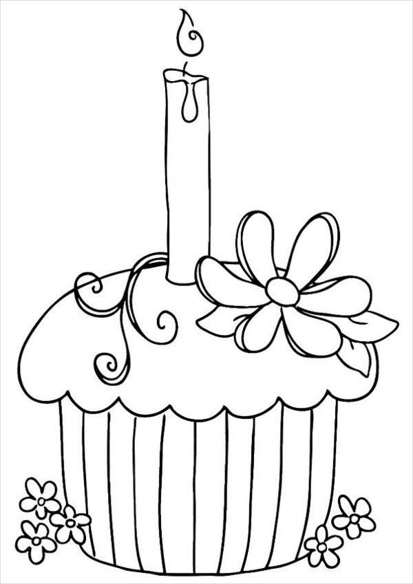 600x849 Happy Birthday Coloring Pages