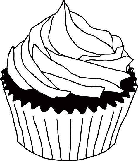 472x550 The Top 5 Best Blogs On Birthday Cupcake Clipart Black And White