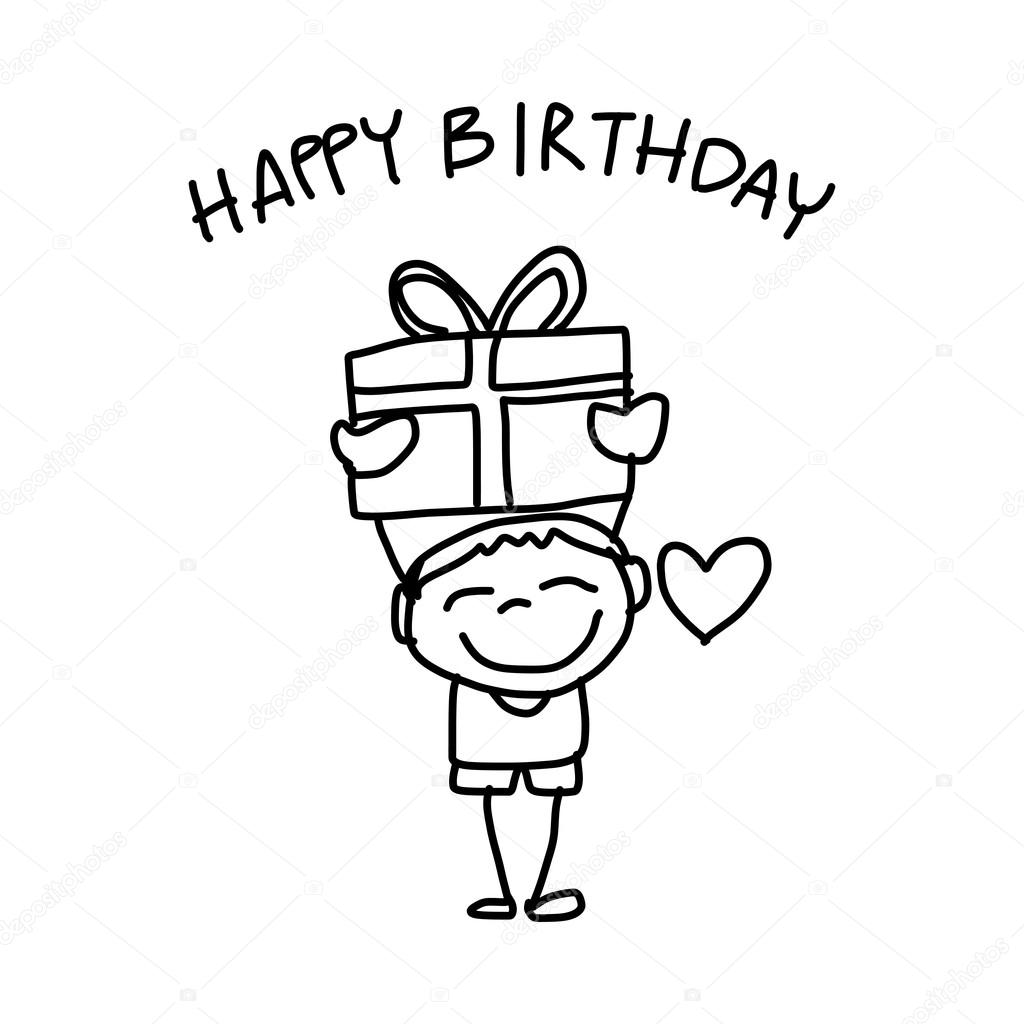 1024x1024 Happy Birthday Card Stock Vector Atthameeni
