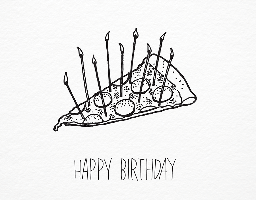 900x704 Pizza Birthday By Iron Curtain Press Postable
