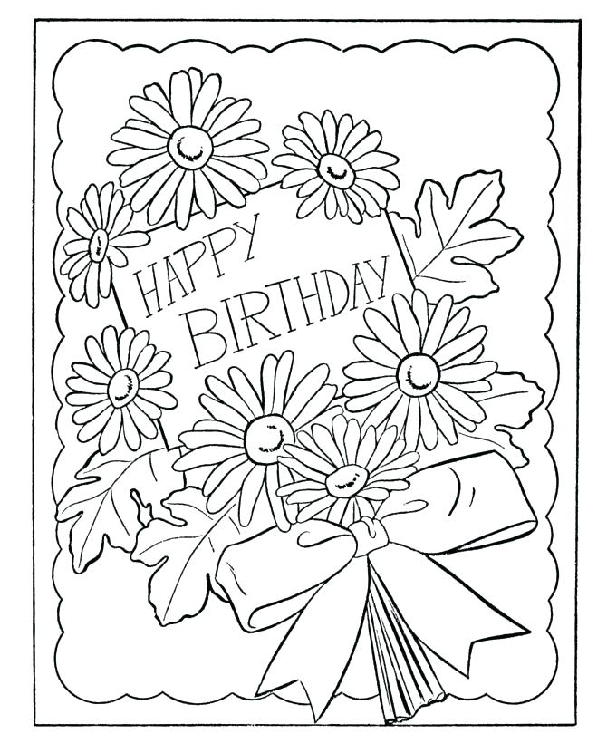 670x820 Birthday Color Book Plus Birthday Coloring Pages For Grandma Color