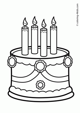 265x375 Birthday Coloring Pages For Kids Birthday Party Coloring Pages