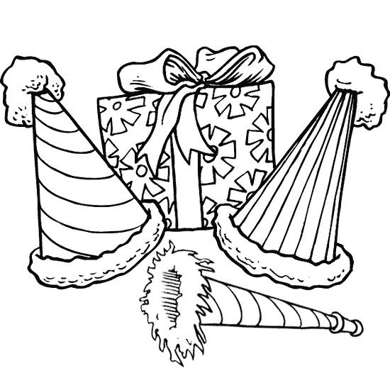 550x550 Drawn Birthday Colouring