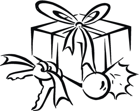 480x386 Birthday Gift Box Coloring Page Free Printable Coloring Pages