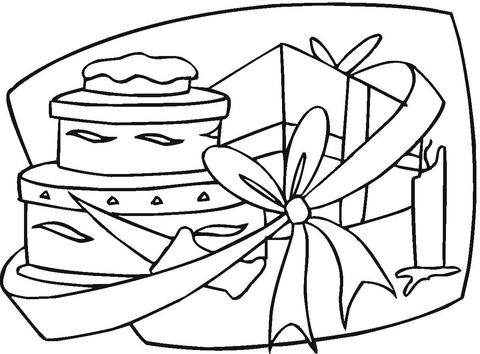 480x354 Happy Birthday Gift Coloring Page Free Printable Coloring Pages