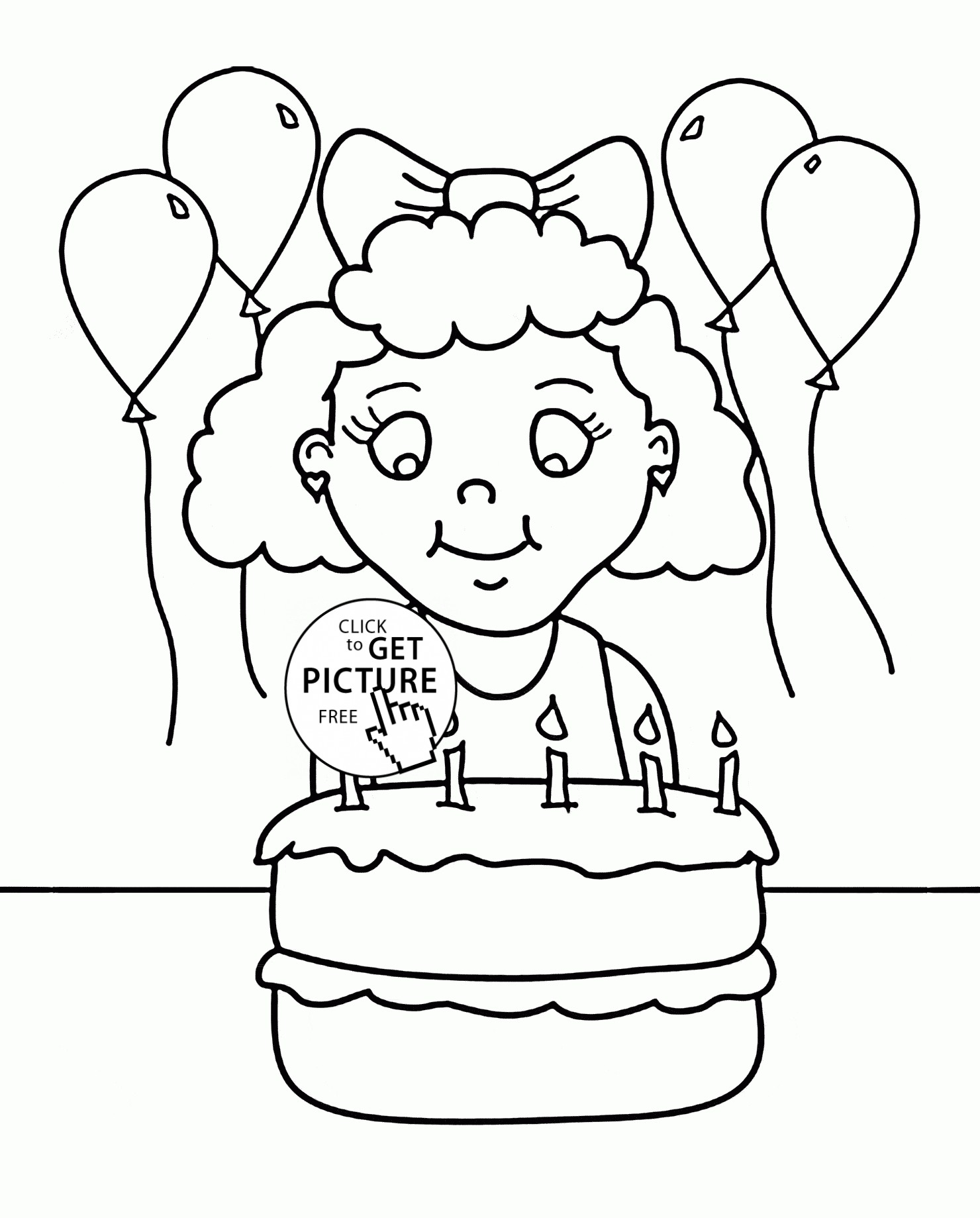 Birthday Girl Drawing at GetDrawings | Free download