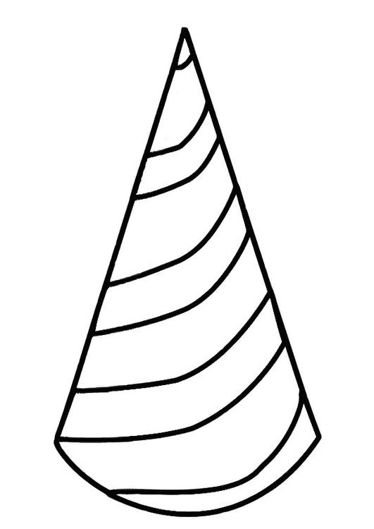 531x750 Coloring Page Birthday Hat