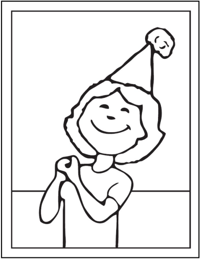 697x900 Coloring Pages Party Hats, Printable For Kids Amp Adults, Free