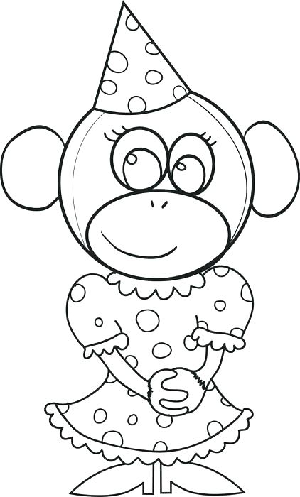 422x700 Great Birthday Hat Coloring Page Free Download
