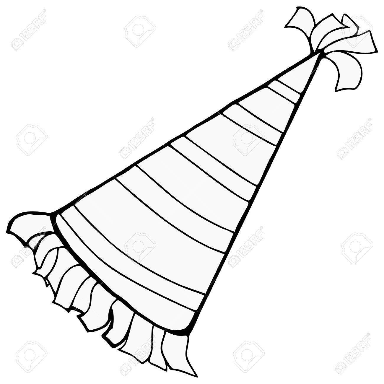 1300x1300 Hand Drawn, Cartoon, Sketch Illustration Of Birthday Hat Royalty