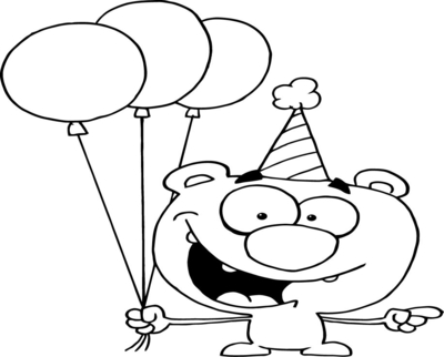 400x322 Party Hat Coloring Sheet Birthday Page Hicoloringpages
