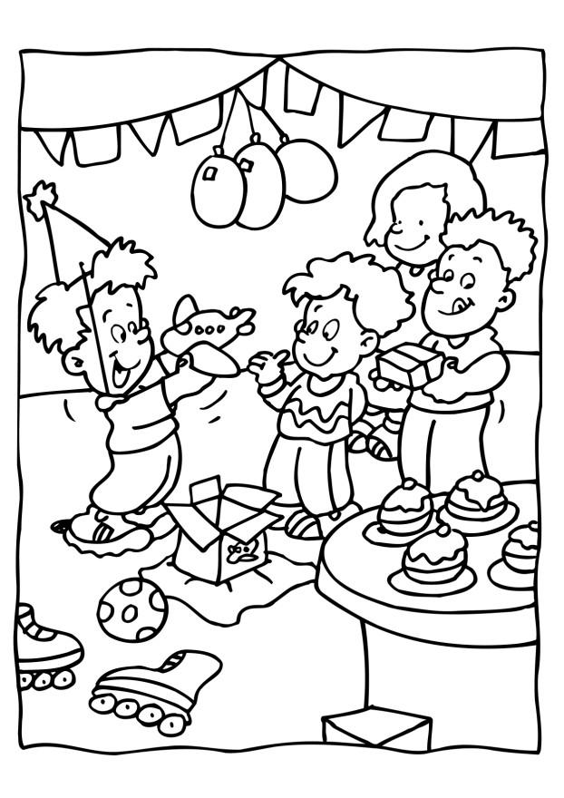 622x880 Birthday Party Coloring ~ Child Coloring