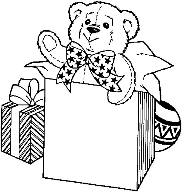 600x632 Big Birthday Present Box Coloring Pages Best Place To Color