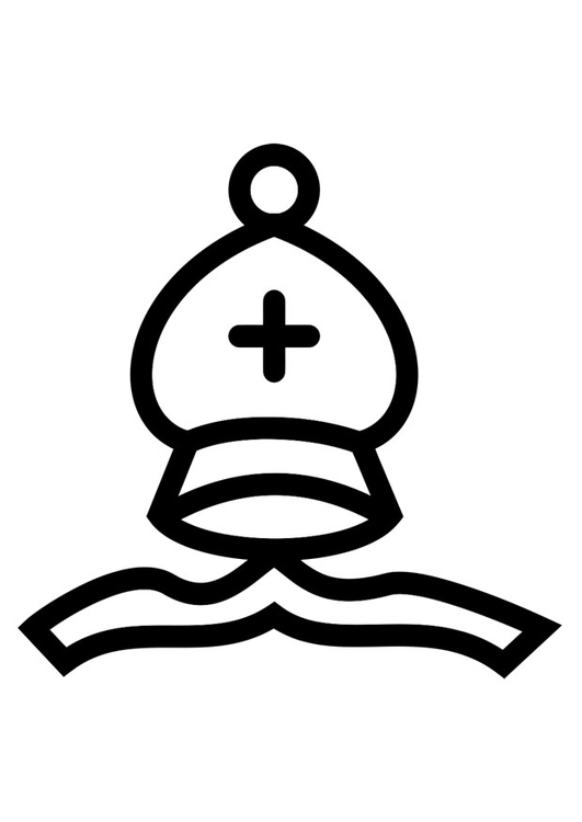 531x750 Coloring Page Bishop