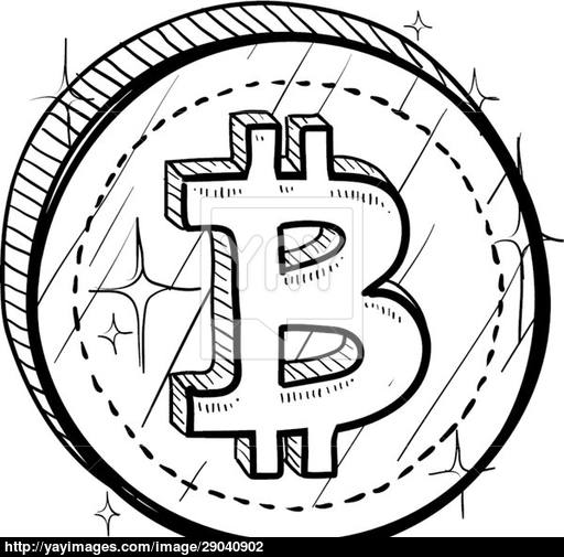 512x505 Bitcoin Symbol Vector Sketch Vector