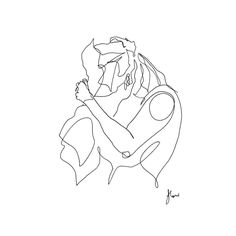 236x236 Lineart, Minimalist, Minimalism, Oneline, Single Line, Lips, Kiss