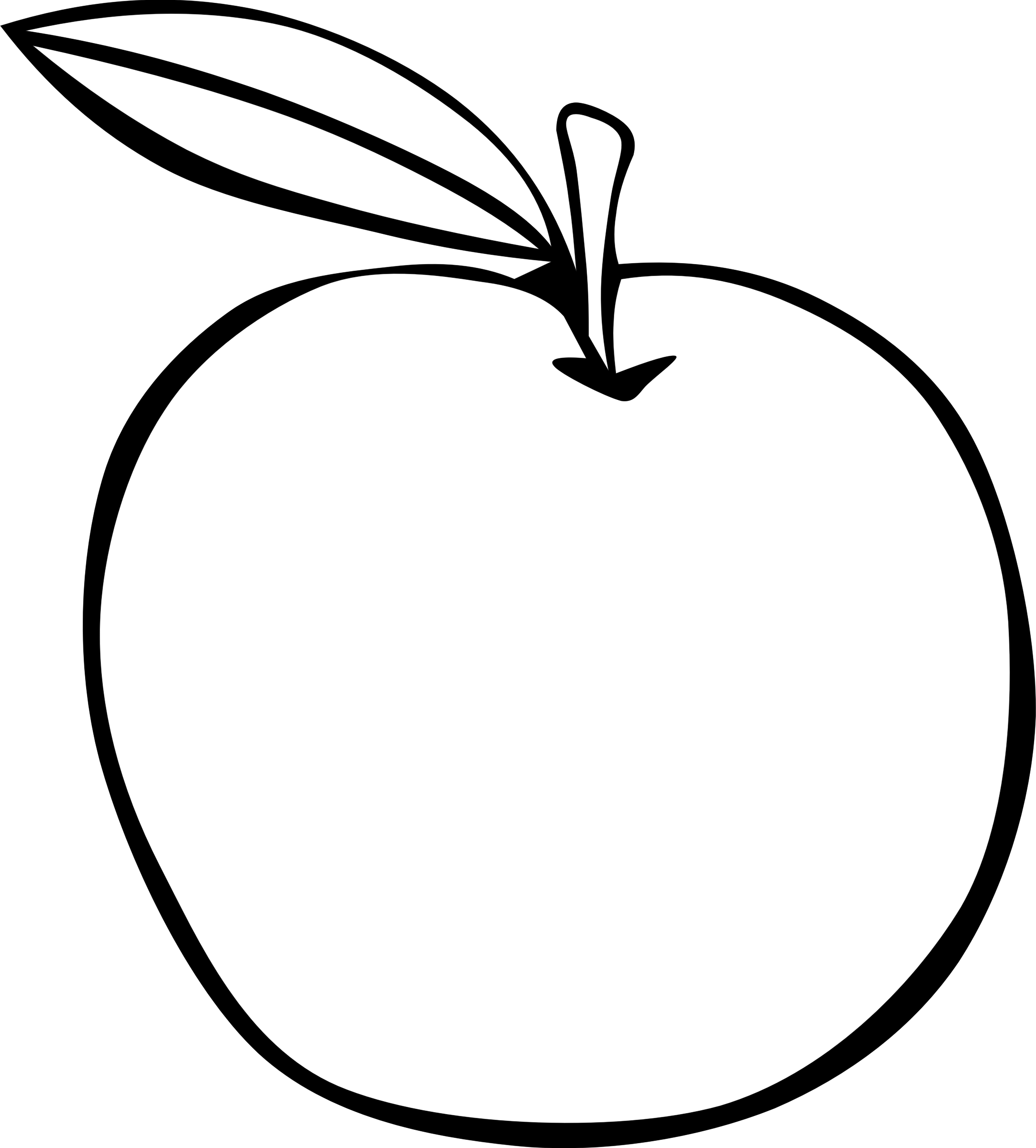 2166x2400 Apple Clipart Simple