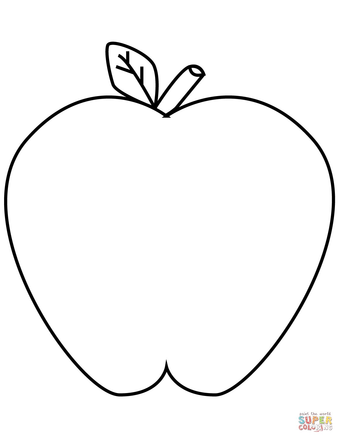 1159x1500 Green Apple Coloring Page Free Printable Coloring Pages
