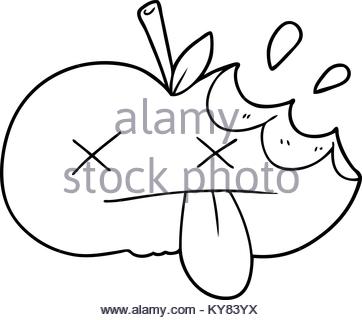 362x320 Cartoon Bitten Apple Stock Vector Art Amp Illustration, Vector Image