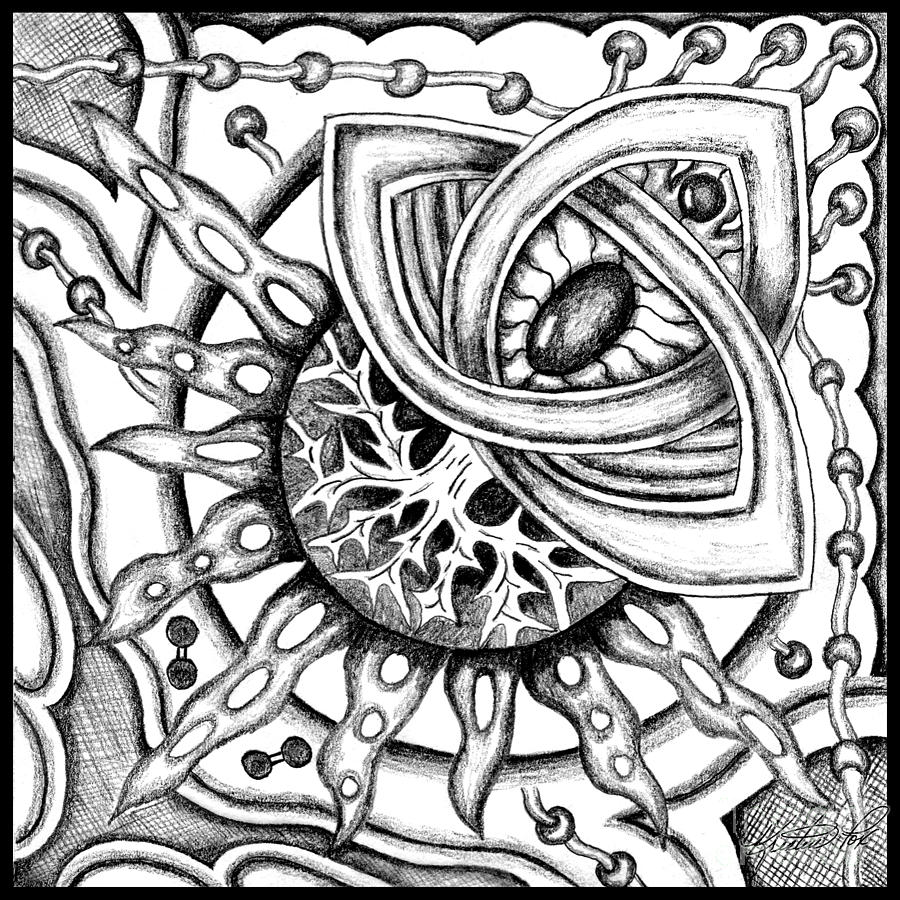 900x900 Cosmic Thing Drawing By Kristen Fox