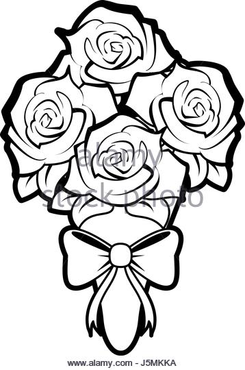 358x540 Romantic Rose Sketch Black And White Stock Photos Amp Images