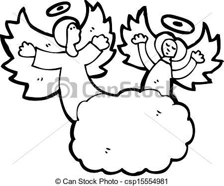 450x374 Angel Clipart Heaven Drawing