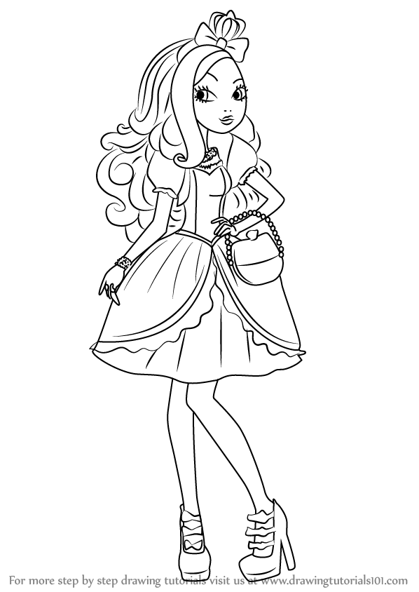 598x844 Learn How To Draw Apple White From Ever After High (Ever After